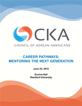 Career Pathways: Mentoring the Next Generation