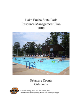 Lake Eucha State Park Resource Management Plan 2008