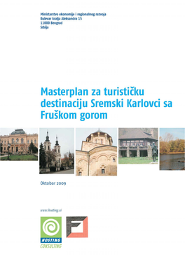 Master Plan Za Turističku Destinaciju Sremski Karlovci Sa Fruškom Gorom