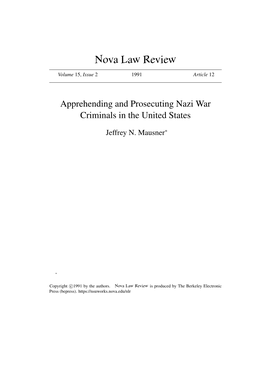 Nova Law Review