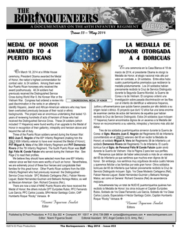 Medal of Honor Awarded to 4 Puerto Ricans La Medalla De Honor Otorgada a 4 Boricuas