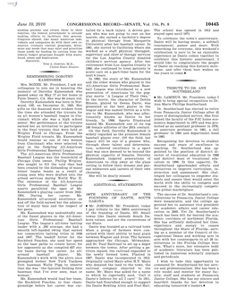 CONGRESSIONAL RECORD—SENATE, Vol. 156, Pt