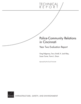 Police-Community Relations in Cincinnati Year Two Evaluation Report