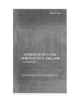 Astronautics and Aeronautics, 1986-1990 : a Chronology I by Ihor Y