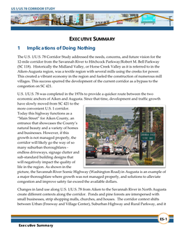 US 1 / US 78 Corridor Study (Executive Summary)