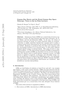 Gamma Ray Bursts and the Fermi Gamma Ray Space Telescope