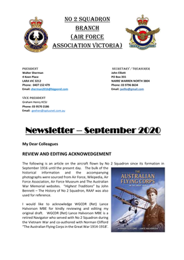 2 Squadron Branch Newsletter