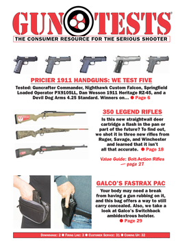 Gun Tests® the Consumer Resource for the Serious Shooter
