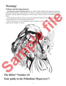 The Rifter® Number 43 Your Guide to the Palladium