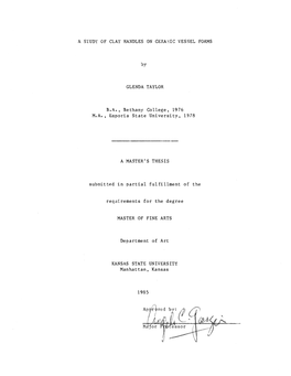A. Study of Clay Handles on Ceramic Vessel Forms