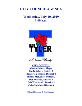 City of Tyler, Texas on May 8, 2019