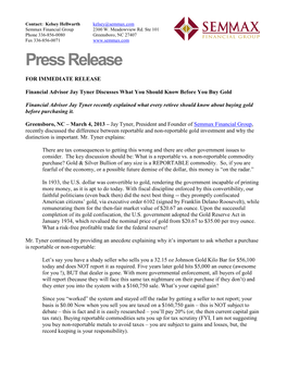 Press Release