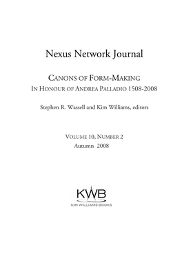 Nexus Network Journal