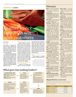 Leather Basics Help Rsas Win with Customers