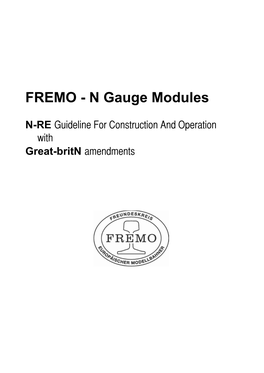 FREMO - N Gauge Modules