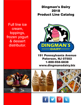 Full Line Ice Cream, Toppings, Frozen Yogurt & Dessert Distributor