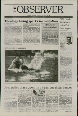 Theology Hiring Sparks Investigation