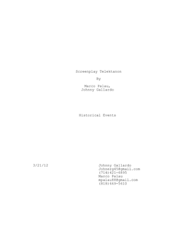 View Screenplay