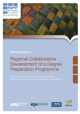 RESEARCH REPORT | Regional Collaborative Development of a Degree Preparation Programme