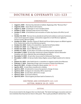 Doctrine & Covenants 121-123