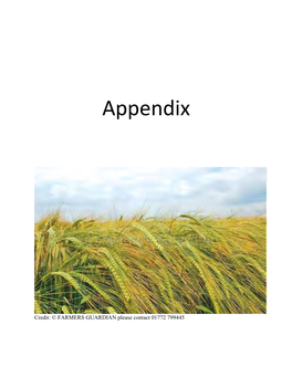 Malting Industry Analysis Report Appendix