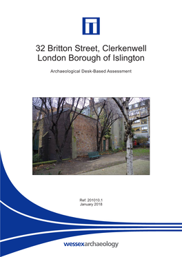 32 Britton Street, Clerkenwell London Borough of Islington