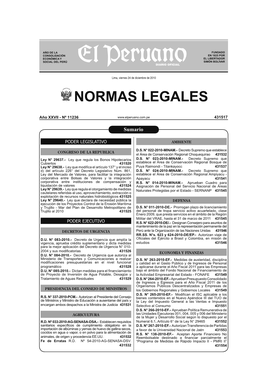 Cuadernillo De Normas Legales