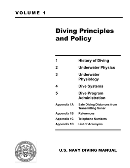 Diving Principles and Policy