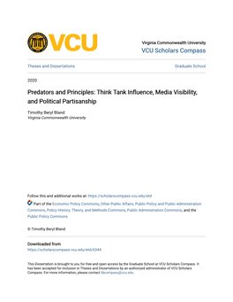 Think Tank Influence, Media Visibility, and Political Partisanship