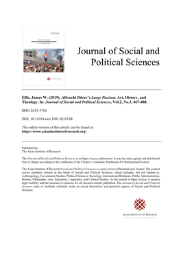 Journal of Social and Political Sciences