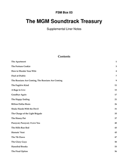 The MGM Soundtrack Treasury