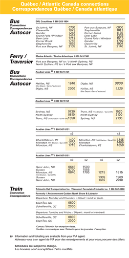 Bus Autocar Bus Autocar Ferry / Traversier Train