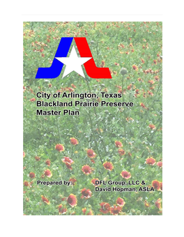 City of Arlington, Texas, Blackland Prairie Preserve Master Plan