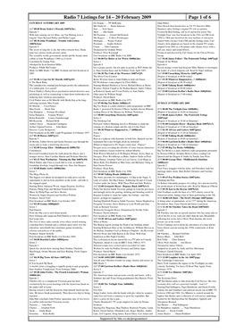 20 February 2009 Page 1 of 6 SATURDAY 14 FEBRUARY 2009 Dr Grogan