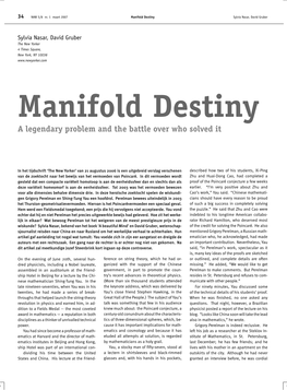 Manifold Destiny Sylvia Nasar, David Gruber