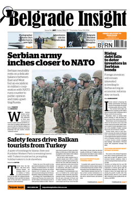 Serbian Army Inches Closer to NATO