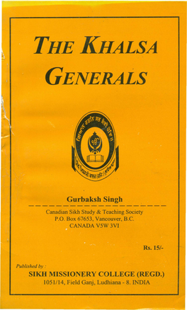 The Khalsa Generals