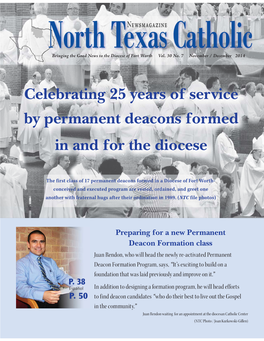 Celebrating 25 Years of Service by Permanent Deacons Formed in and for the Diocese