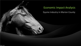 Economic Impact Analysis Equine Industry in Marion County