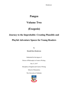 Pangea Volume Two (Exegesis)