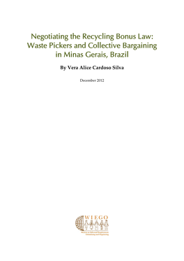 Waste Pickers and Collective Bargaining in Minas Gerais, Brazil