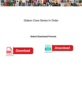 Gideon Crew Series in Order