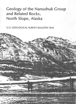 Geology of the Nanushuk Group and Related Rocks, North Slope, Alaska