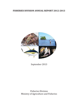 Fisheries Division Annual Report 2012-2013