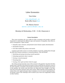 Labor Economics