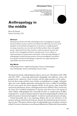 Anthropology in the Middle