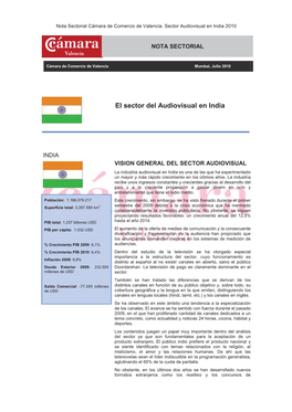 El Sector Del Audiovisual En India