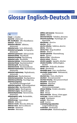 Glossar Englisch-Deutsch •