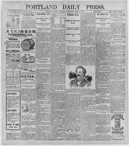 Portland Daily Press: June 3, 1896