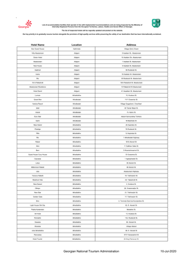 Full Hotel List (Website PDF)